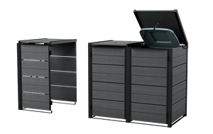 240L Bin Hideaway Extension - Grey