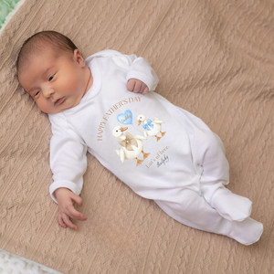 Happy 1st Father's Day Goose - Blue