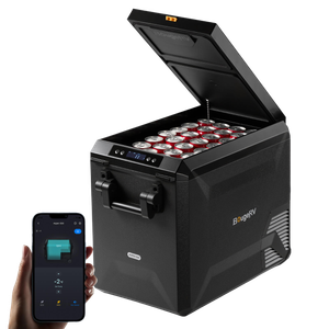 BougeRV New ASPEN S50 12V 50QT Portable Fridge with 266Wh Battery