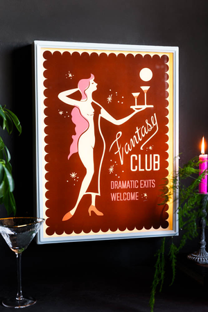 Fantasy Club Framed Light Box