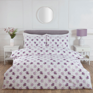 Jasmine Lilac Floral Super Soft Duvet Set