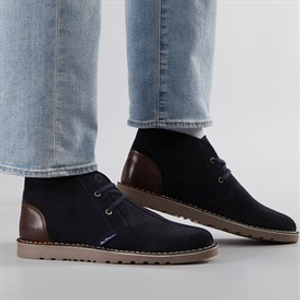 Ben Sherman Heren Townshend 2 Chukka Laarzen Marineblauw