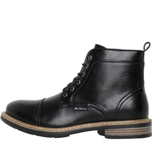 Ben Sherman Herenschoenen Tram Toe Cap Zwart