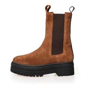 Copenhagen Shoes Damen Going Suede Copenhagen Stiefel 0241 Cognac