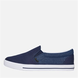 Crosshatch Heren Ramp Instappers Canvas Schoenen Navy/Dark Chambray