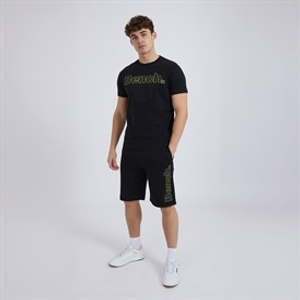 Bench T-shirt en shorts set Heren Gowsen Zwart