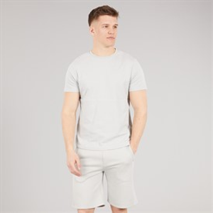 Bench Heren Varem T-shirt en korte broek co ord set Frost Grey