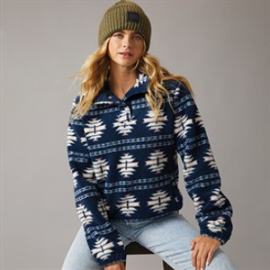 Bench Dames Navo Borg Fleece Marineblauw