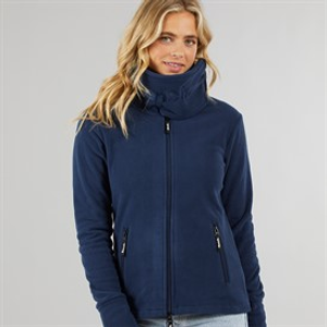 Bench Dames Funnel Microfleece Track Top Navy
