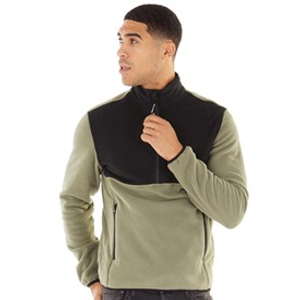 JACK & JONES Heren Fleece Half Zip Dusty Olive