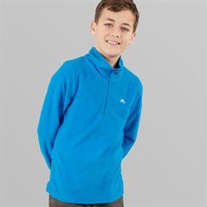 Trespass Junior Junge Masonville 1/2 Reißverschluss Micro Fleece Kobalt