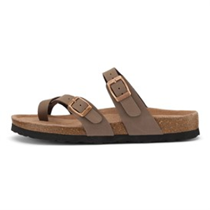 CPH Comfort Sandalen Dames Bio Cross Over Taupe