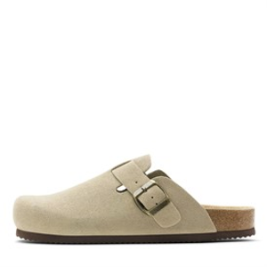 CPH Comfort Bio Suede Clogs Sandalen Lichtbruin