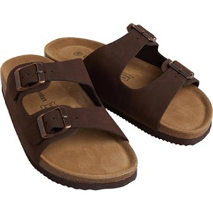 CPH Comfort Sandalen met Twee Bandjes Donkerbruin