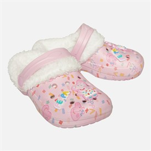 Peppa Pig Baby Meisjes Linky Bont Gevoerde Klompen Roze / Multi