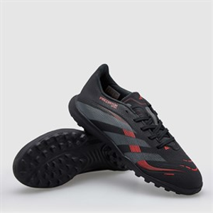 adidas Junior Predator League Stealth Victory Pack TF Astro Voetbalschoenen Core Black/Grey Four/Solar Red