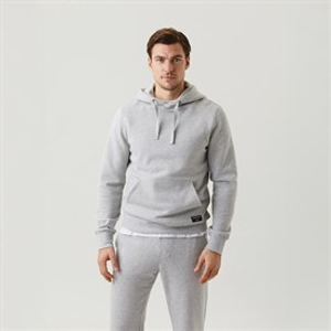 BJORN BORG Heren Centre Hoodie Licht Grijs Melange