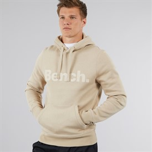 Bench Heren Probert Tonal Logo Hoodie Stone