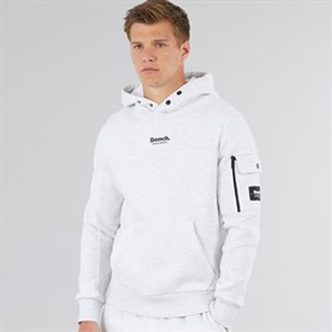 Bench Heren Dimora Utility Hoodie Licht Grijs Marl