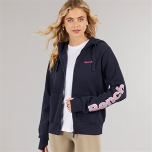 Bench Damen Darcine Zip Thru Hoodie Dunkelblau