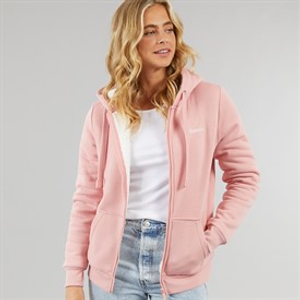 Bench Dames Mintz Teddy Gevoerd Rits Hoodie Roze