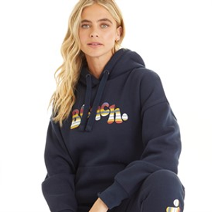 Bench Trui met capuchon Farrih Dames Marineblauw