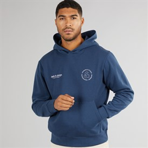JACK & JONES Heren Vesterbro Sport Hoodie Insignia Blauw
