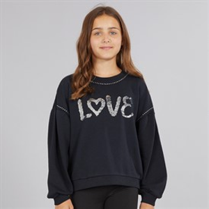 MINOTI Meisjes Sweaters Zwart
