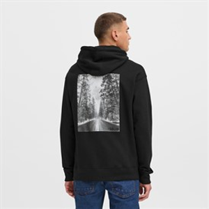 Solid Heren Dix Hoodie True Black