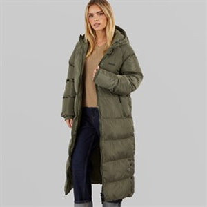 Bench Maxi-jas Dames Ryelle Puffer Khaki