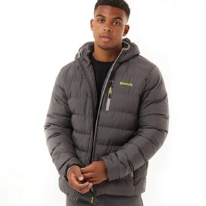 Bench Herren Gaudino Kapuzen-Steppjacke Dunkelgrau