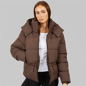 Closure London Dames Verstelbare Taille Puffer Koffie