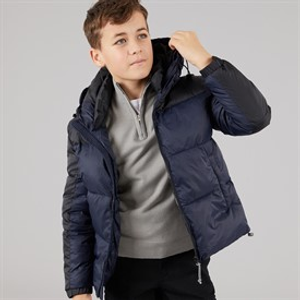 Copenhagen Legacy Kinderen met capuchon jas Navy/Zwart