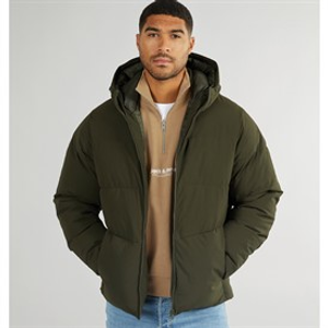 JACK & JONES Heren Brady Capuchon Donsjack Rosin