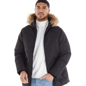 JACK & JONES Parka Jas Heren Zwart