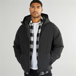 JACK & JONES Herren Pufferjacke Schwarz