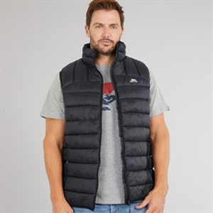 Trespass Heren Fergal Micro Gewatteerd Gilet Zwart