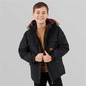 Trespass Junior Jongens Upsider Geïsoleerde Waterdichte Parka Zwart