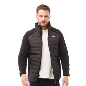 Trespass Heren Saunter Hybrid Gesteppte Jacke Schwarz