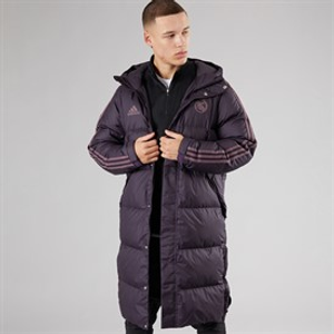 adidas Heren RMCF Real Madrid Seizoens Gebonden Hoodie Donsjas Aurora Black