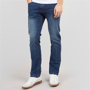 Bench Jeans Heren Stuart Straight Fit Donker Indigo Was
