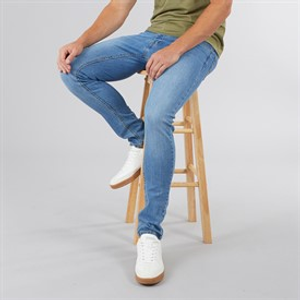 Bench Heren Ralemo Skinny Jeans Midwash
