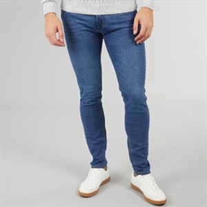 Crosshatch Heren Durtan Slim Fit Jeans Middelblauwe Was