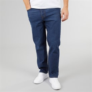 Crosshatch Heren Dalesman Relaxed Fit Jeans Donkere Wassing
