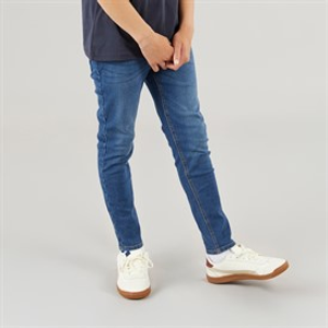 Crosshatch Jongens Rechte Jeans Middelblauwe Wassing