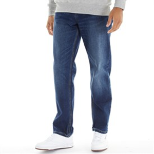 Duck and Cover Heren Rushawn Jeans met Relaxed Fit Mid Wash