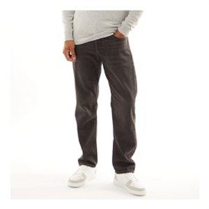 JACK & JONES Heren Chris SQ 165 Relaxed Fit Jeans Zwart Denim