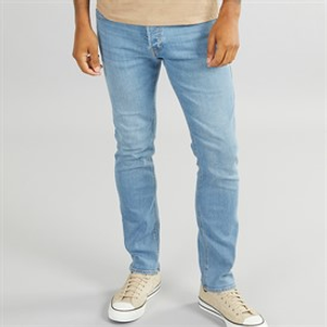 JACK & JONES Heren Glenn 334 Slim Fit Jeans Blauw Denim