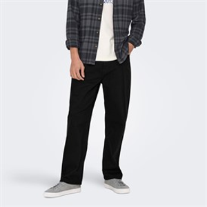 ONLY & SONS Heren Fade Losse Jeans Black Denim