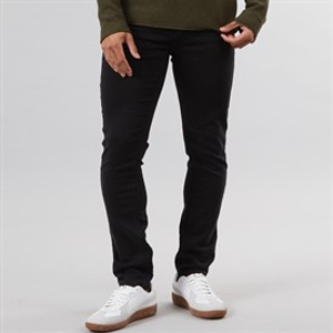Solid Heren Tot Hybrid Straight jeans Zwart